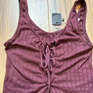 *BUNDLE 3 for $15* Red Urban Outfitters Lace Up Crop Top